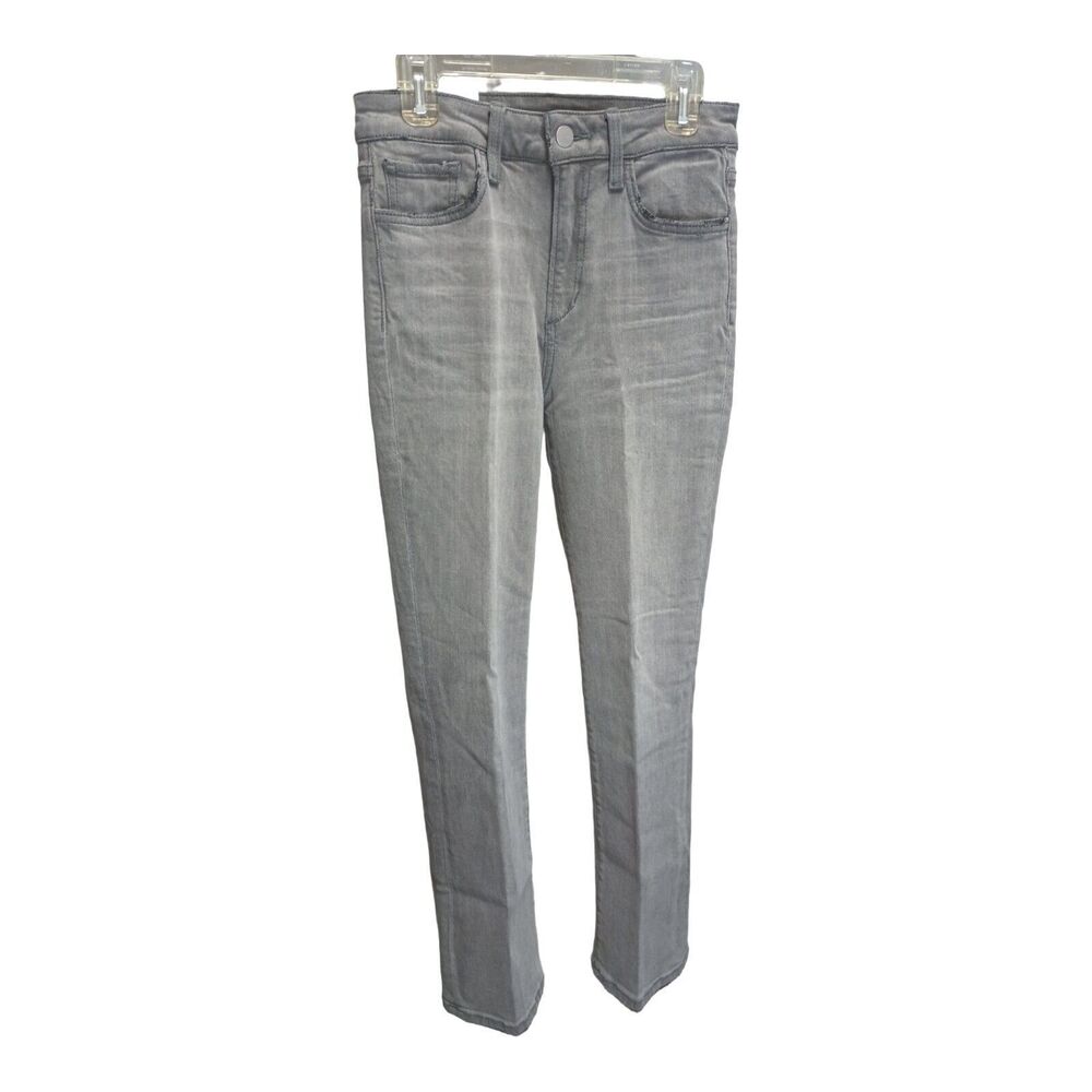Joe's Jeans Women's Juniors The Callie Grinded High Rise Cropped boot Gray Sz 25
